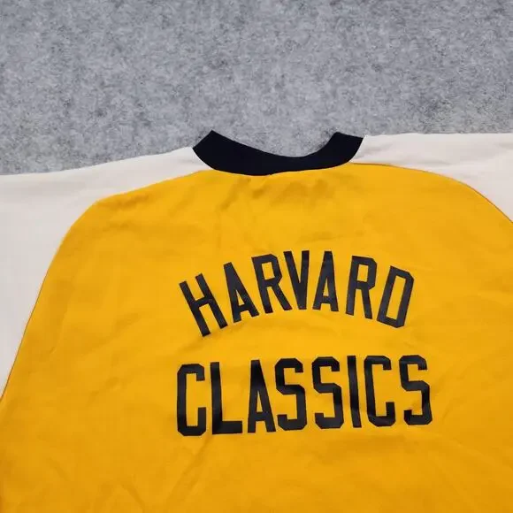 Vintage 70s‎ Harvard Classics T Shirt Mens Large College Basketball Russell USA